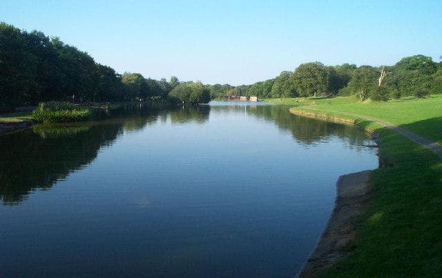 Main view of Corby Boating Lake