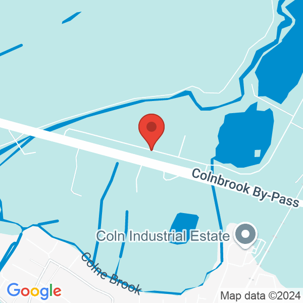 Location map of Colnebrooke lake at 7 Lakeside Road, Slough, SL3 0, Greater London, United Kingdom. GPS coordinates: 51.485298,-0.511561