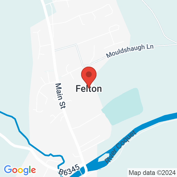Location map of River Till at Fenton, Northumberland, United Kingdom. GPS coordinates: 55.299915,-1.70943