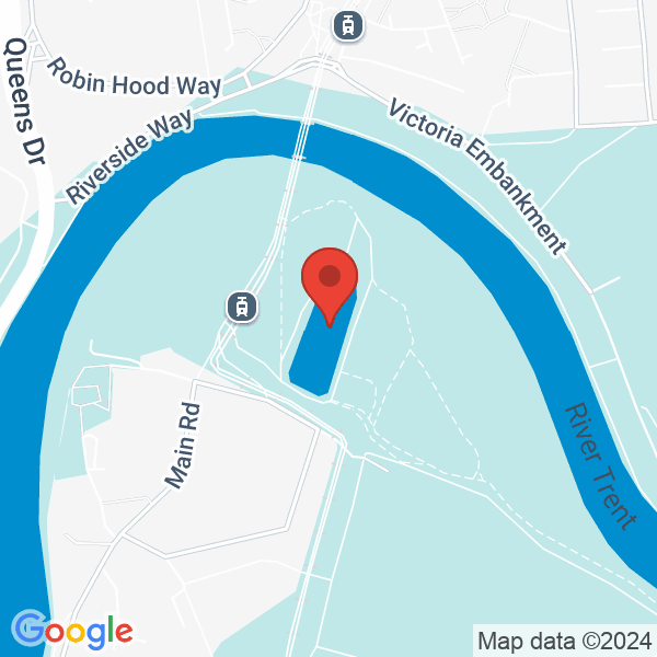 Location map of null at Nottingham. GPS coordinates: 52.935425,-1.154025