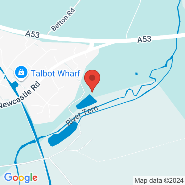 Location map of null at Broomhall Grange, Market Drayton. GPS coordinates: 52.907913,-2.466442