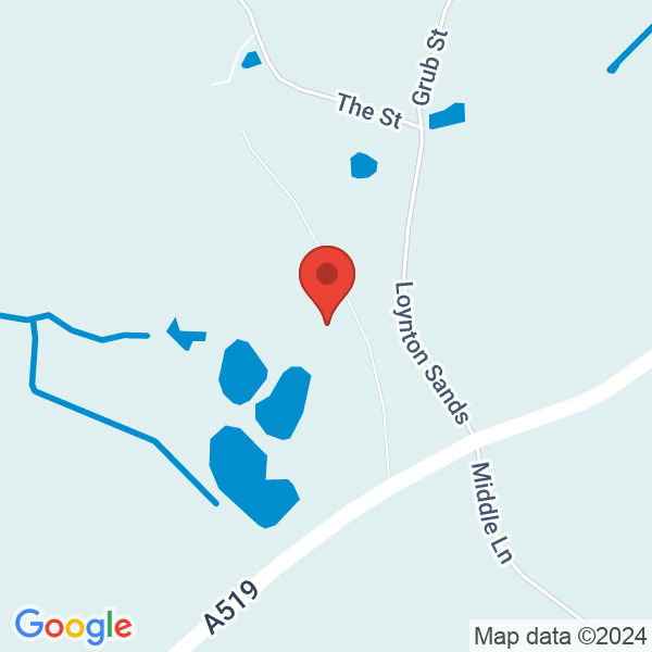 Location map of null at Trout Fishery, Loynton, Stafford. GPS coordinates: 52.813454,-2.329514