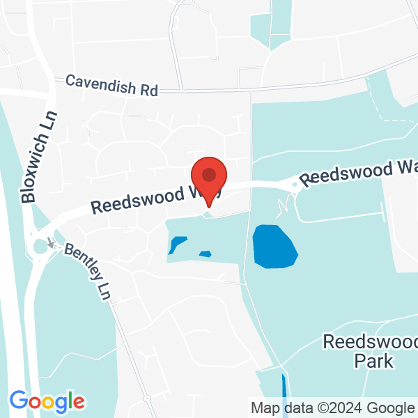 Location map of Reedswood Pool at Norfolk New Road, Walsall, WS2 8, Wolverhampton, United Kingdom. GPS coordinates: 52.596279,-2.008956