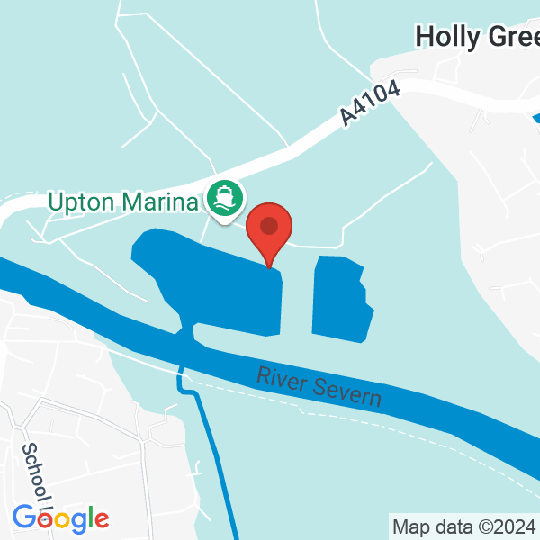 Location map of null at Upton Marina, E Waterside, Upton upon Severn, Worcester. GPS coordinates: 52.06522,-2.210969