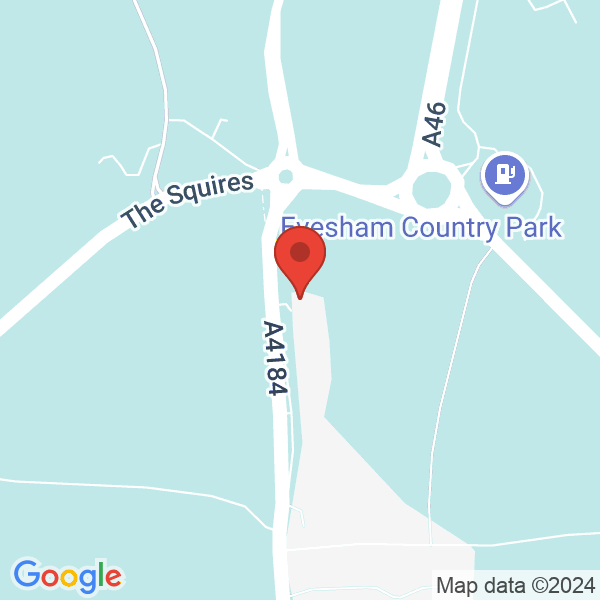 Location map of Twyford Farm at Evesham, Worcester, WR11 4TP, Worcs, United Kingdom. GPS coordinates: 52.112034,-1.943851