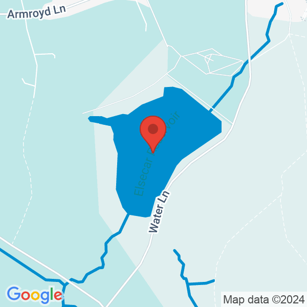 Location map of null at Elsecar Reservoir, Elsecar, UK. GPS coordinates: 53.489834,-1.425965