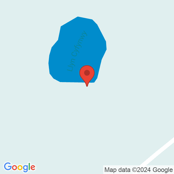 Location map of null at Llyn Cyfynwy,, Llandegla. GPS coordinates: 53.082073,-3.169205