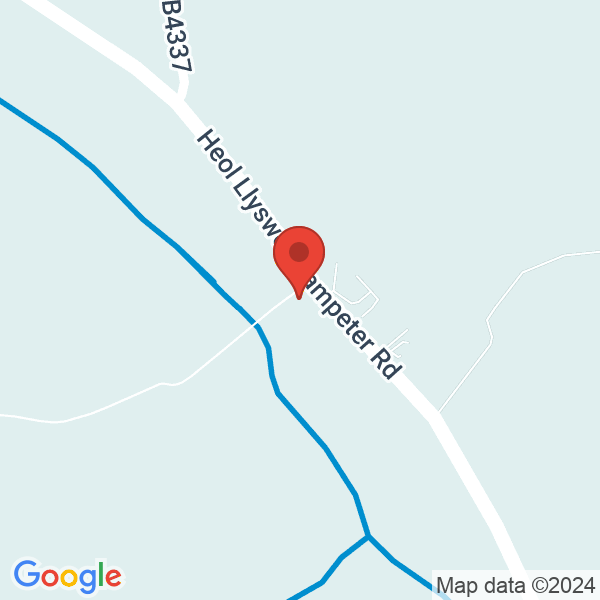 Location map of null at Creuddyn Bridge, Lampeter. GPS coordinates: 52.160564,-4.129244