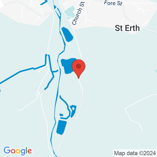 Location map of Old St. Erth at The Green Lane, St. Erth, TR27 6HS, Cornwall, United Kingdom. GPS coordinates: 50.161167,-5.431363
