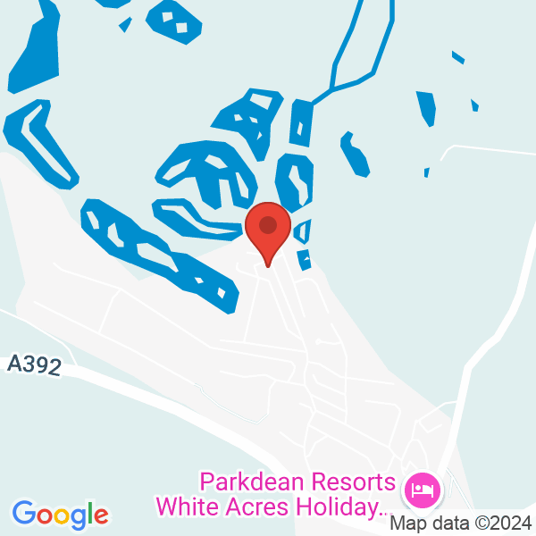 Location map of null at White Cross, Newquay. GPS coordinates: 50.40419,-4.973498
