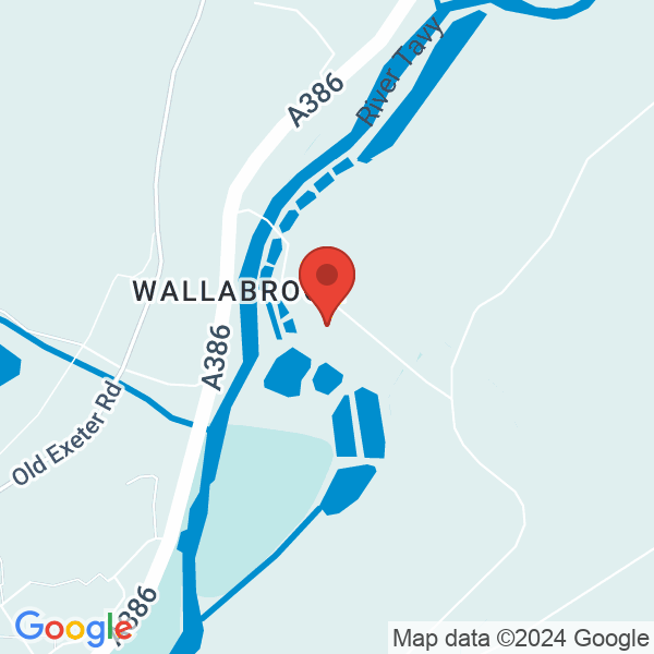 Location map of null at Parkwood Rd, Tavistock. GPS coordinates: 50.560207,-4.126654