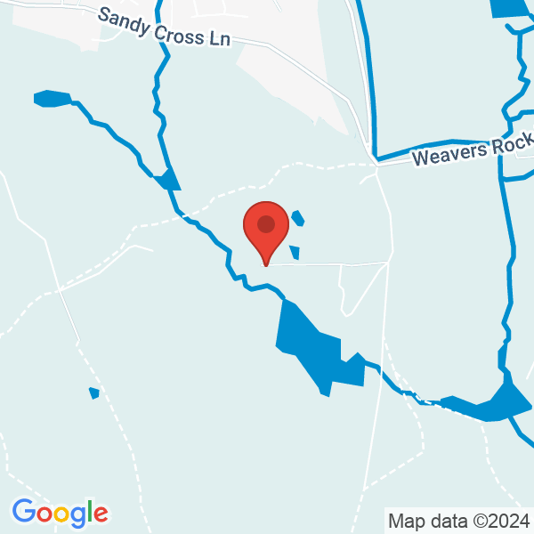 Location map of null at Weavers Lane, Sandy Cross, Heathfield. GPS coordinates: 50.956161,0.263016
