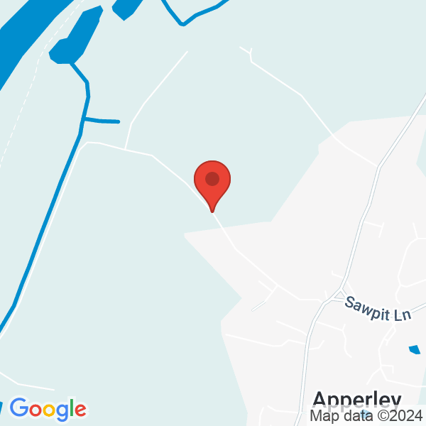 Location map of Apperley Pools at Gabb Lane, Apperley, GL19 4, Gloucestershire, United Kingdom. GPS coordinates: 51.956146,-2.204834