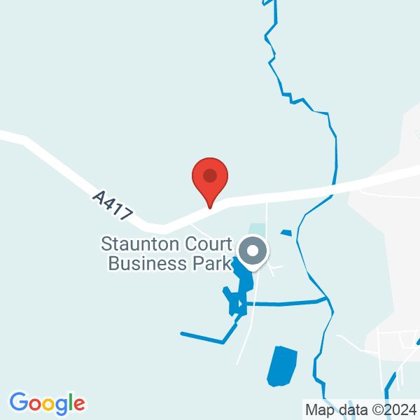 Location map of Staunton Court at A417, Staunton, GL19 3QS, Glos, United Kingdom. GPS coordinates: 51.961655,-2.32026