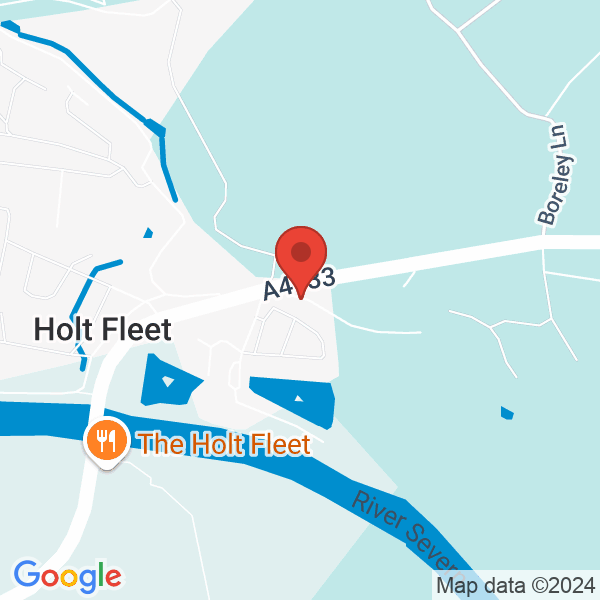 Location map of null at Holt Fleet Slipway, Worcester. GPS coordinates: 52.269806,-2.254455