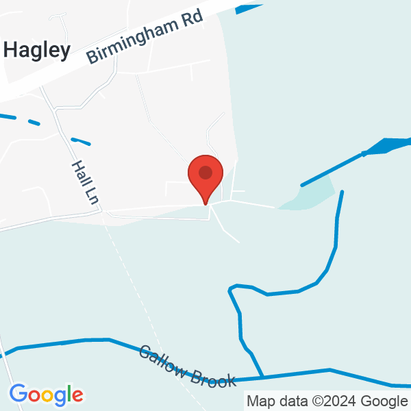 Location map of Birmingham - Worcester Canal at Hall Drive, Hagley, DY9 9LQ, Worcs, United Kingdom. GPS coordinates: 52.424595,-2.120534