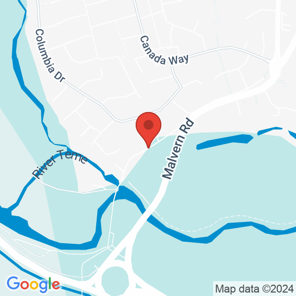 Location map of River Teme at Old Road, Worcester, WR2 4, Worcs, United Kingdom. GPS coordinates: 52.171524,-2.241019